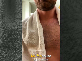 Drying off Locker Room After My Post-workout Shower