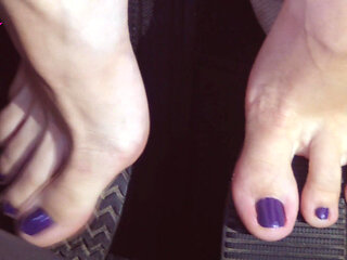 Barefoot Revving in Puma Sneakers