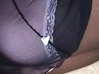 Sissy Ebony looking Sexy in lingerie