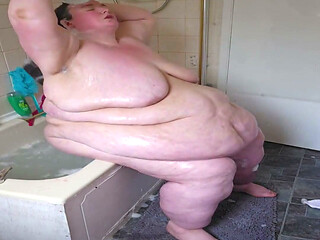 SSBBW Unable to Bath Part 2 in the Bathroom