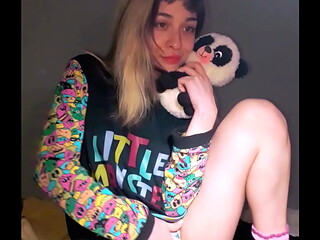 Bonneyuwu - 15:08 pijama, masturbacion dildo y peluche