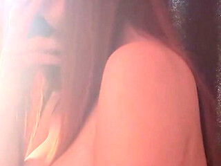 Artemisia Love Sexy Smoking Fetish Session with Her Big Tits Out