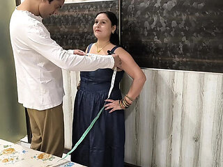 Puja Bhabhi Free Fuck with Tailor for Dress Stitching - Amateur Desi BBW Doggy Style