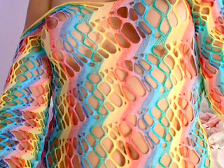 Gorgeous Bellealiz in Her Colorful Swimsuit