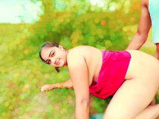 Indian Village Outdoor Tight Virgin Pussy Fuck in Forest,viral Mms Video