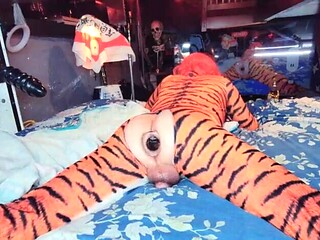 Booty Woman Tiffany Ciskiss Tigra Time Giant Gape With ginormous Goblin Fake penis