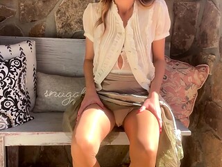 Milf brunette masturbating with toy ass