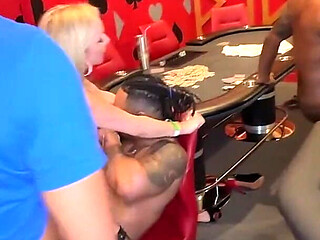 Poker Party Turns Into BBC Orgy
