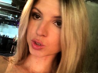 Small titted babe gives awesome blowjob