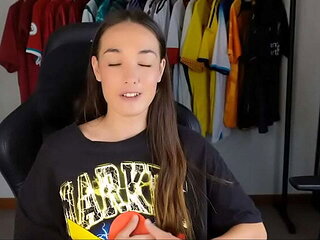 Hot Brunette Solo Masturbation - Nightmare Code Valentine Hentai Reaction