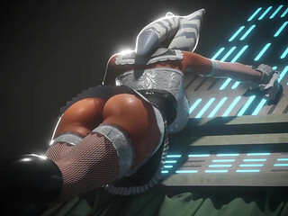 Ahsoka XXX - Fucking a Gym Girl and Ahsoka Tano's Buttocks