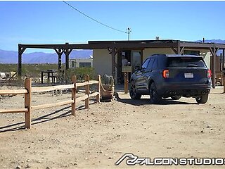 FalconStudios - VERY HOT INTERRACIAL THREESOME With Ass Pounding & Spitroast