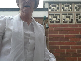 White blouse and skirt