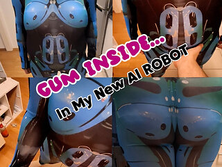 Cheating Fantasy Robot MILF Creampied by Young Lover