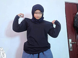Asian Village Girl Wore Hijab But Enjoy Every Touch - Sensual Massage - Minokiiko