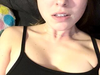 Jessy funny amateur teen brunette toying