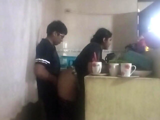 Maid Fucked in the Kitchen (my Wife Almost Found Us Out)