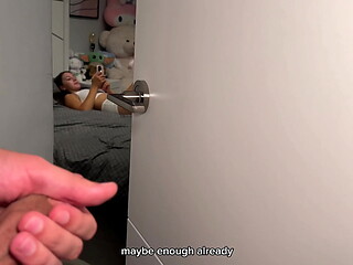Day 7 - I Jerked Off On My Step Sister But She Caught Me And I Fucked Her Mouth Hard - Cum In Mouth