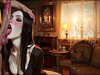 Japanese Emo MILF Sucks and Fucks a Huge Cock