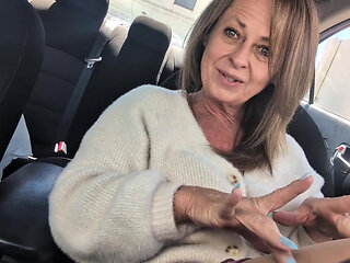 Little Linda Gets Ready for Car Date Wearing Crotchless Pantyhose