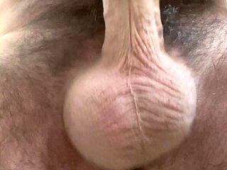 Stroking my Stiff Prick and leaking precum