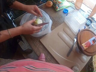 Stepmom Milfycalla cooks up something special in the kitchen