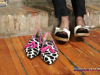 Calm Dangling in Sheer Nylons