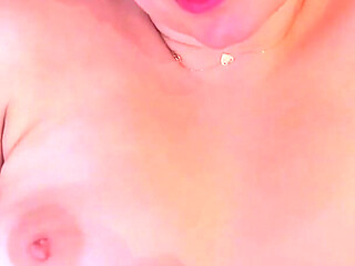 POV I gave Stepdaddy handjob over my small boobies