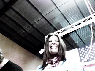 Huge titted babes get fucked and sprayed with load