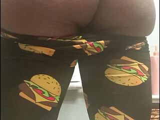 Teen Sneaks to Show off Her Fat Ass