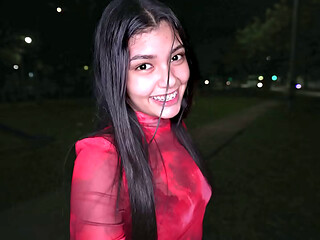 Horny Girlfriend Can&rsquo_t Wait To Get Home And Fuck