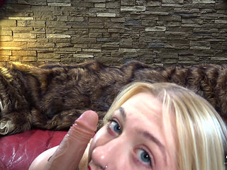 British Blonde in Pvc Tells You How to Wank Your Cock JOI