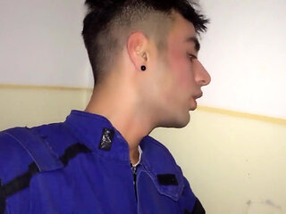 Worker Jerks off at Work His Thick Dick