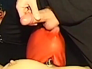 Mature MILF in Corset Gets Heavy Clamps Attached