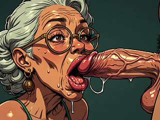 Older Women Blowjob Art