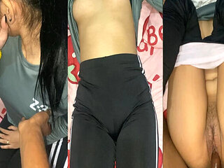 Viral Teen Sister Gets Gassed By Brother After School - Indonesian Hijab Amateur