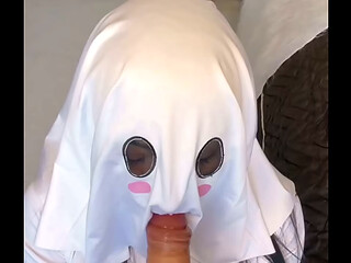 HOT HALLOWEEN Sexy Female Phantom EMANUELLY RAQUEL POV BLOWJOB