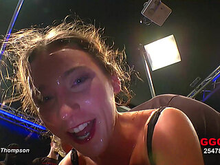 Sexy Babe Loving Gangbang and Bukakke