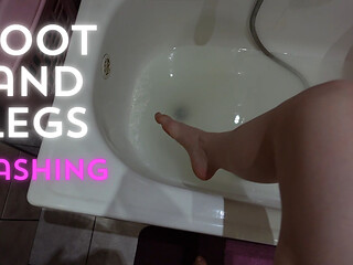Foot and Leg Washing From My POV