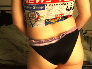 Trying on Panties and Touching Myself