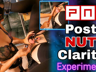 Training Zero Femdom Experiment: Ruined Orgasm & Cum Eating CEI with Amateur MILF Slave in Bondage