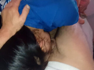 Cleopatra- stepdad fucks me in the mouth and fills my mouth with cum and I show it and swallow it