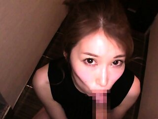 Beautiful Horny Japanese Babe Takes Two Dicks
