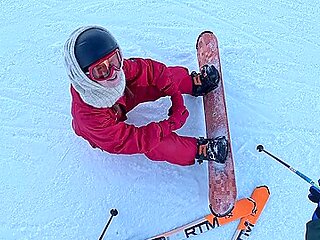 Taught Her How To Snowboard And Then Rewarded Her With A Creampie