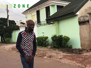 Nigerian Ebony Teen Car Trouble - Big Natural Tits Amateur Gets Roadside Help With Her Wet Pussy