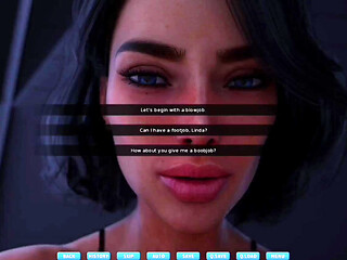 Lady with big boobs and big ass finally fucks her crush - gameplay part 2