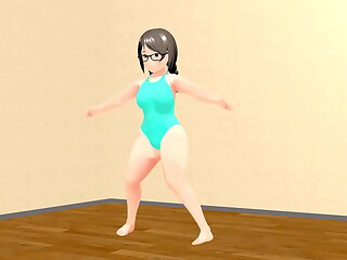 Kyo Dancing curvy animation girl.plump