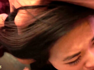 GREEN EYES ASIAN pov face fucking facial cumshot