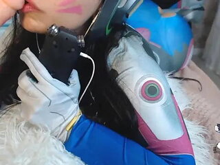 Asmr Cosplay Dva Overwatch Blowjob so Hot