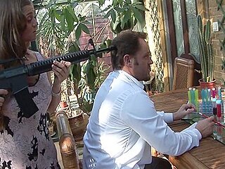 Brunette Rita Faltoyano Sucks Dick Outside And Gets Fucked